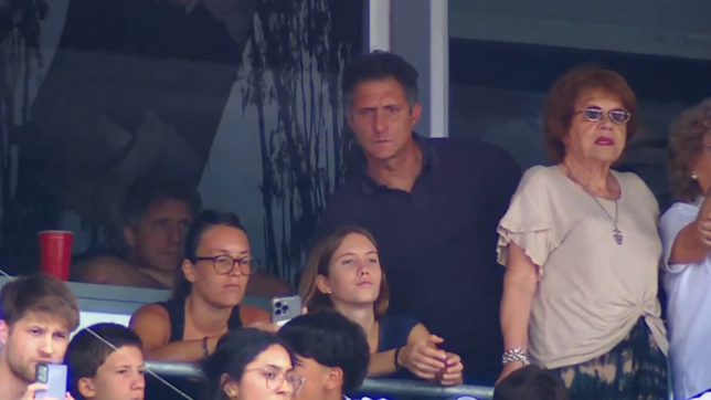 guillermo barros schelotto, presente en el bosque para ver el clasico