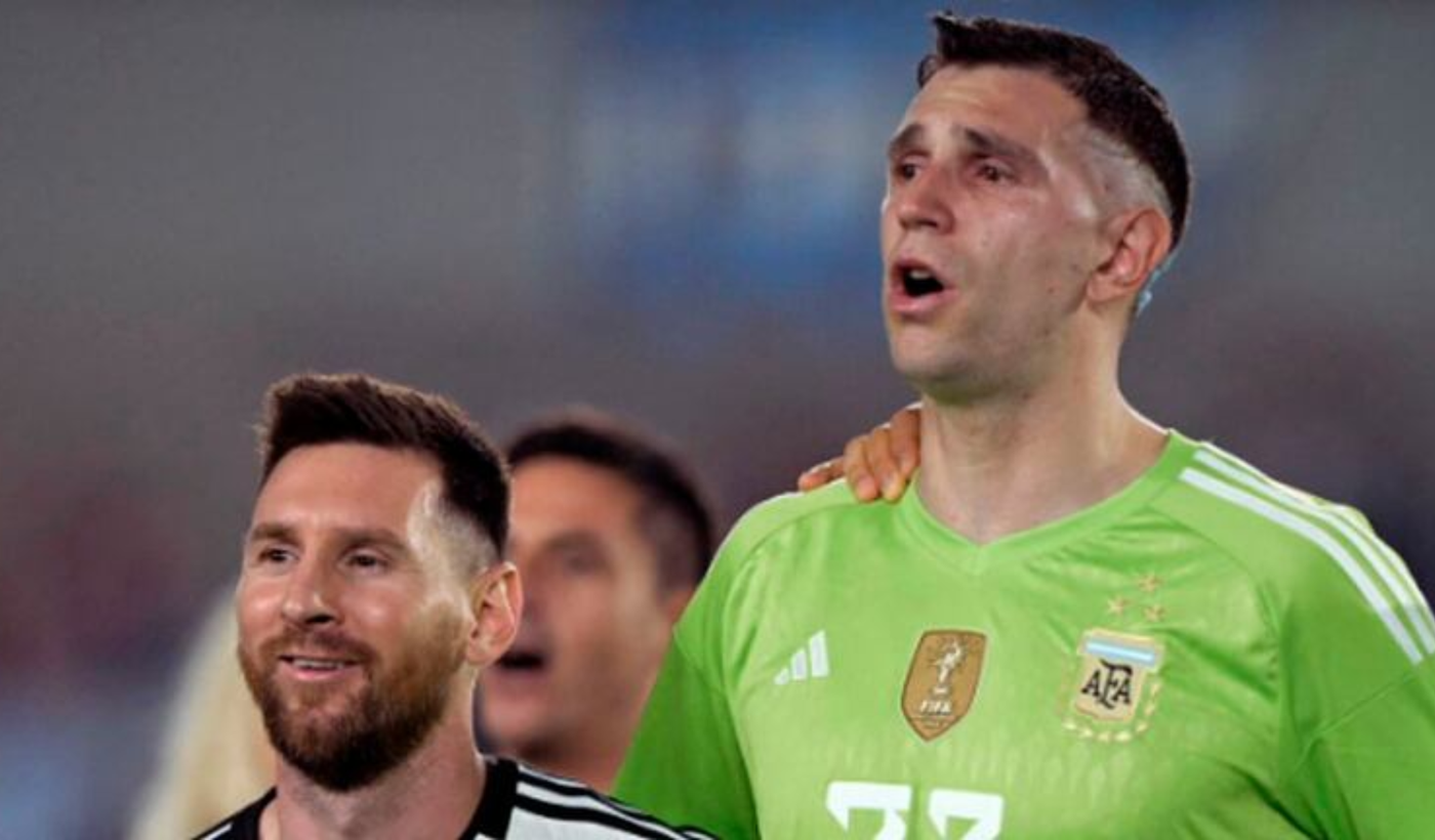 Messi Dibu Martínez Selección argentina
