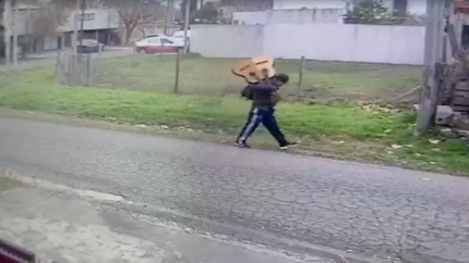 Le robaron dos guitarras y una notebook a un enfermero de City Bell y el ladrón quedó filmado