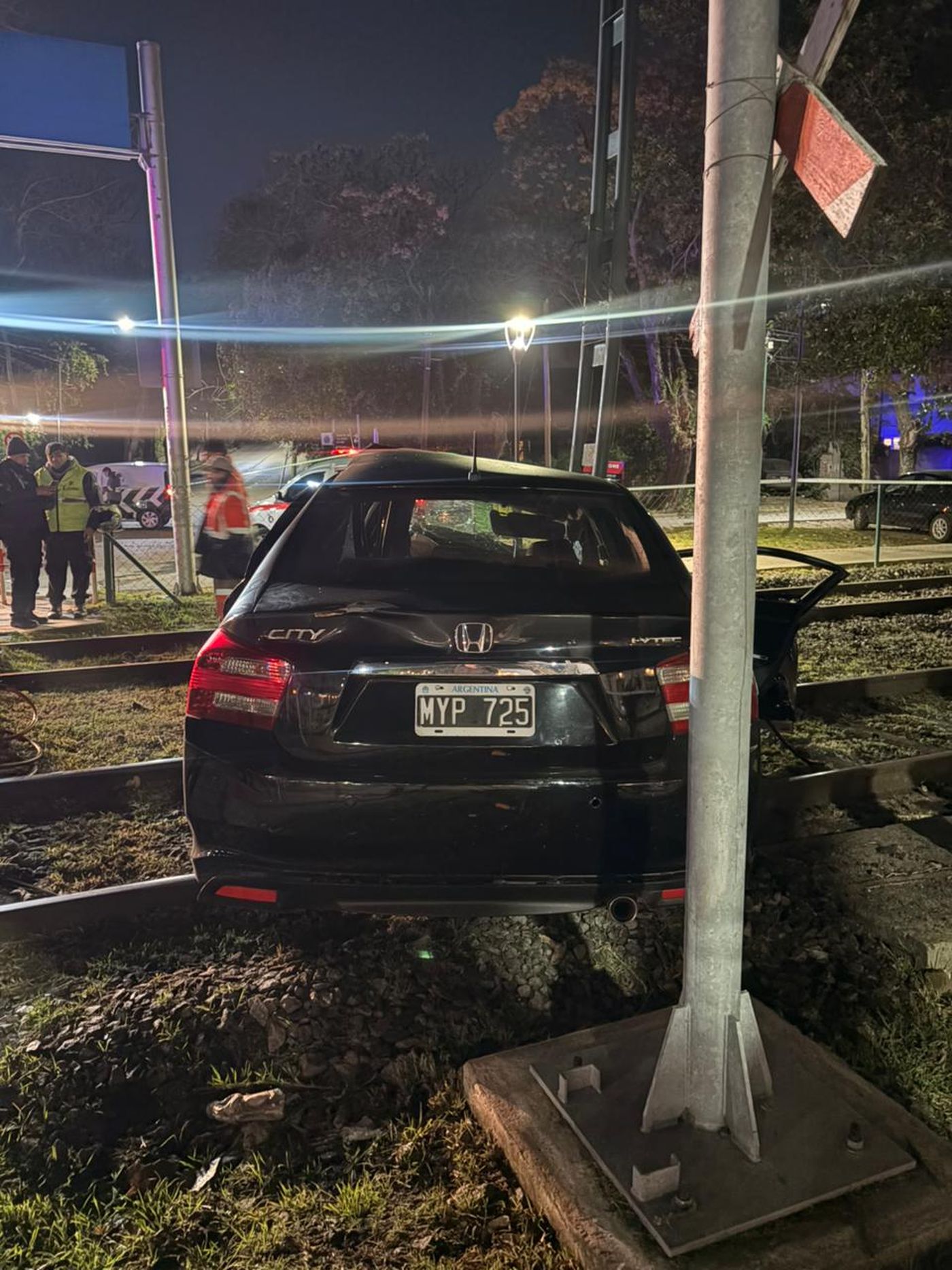 Así quedó el auto en el que viajaba Ernestina Pais