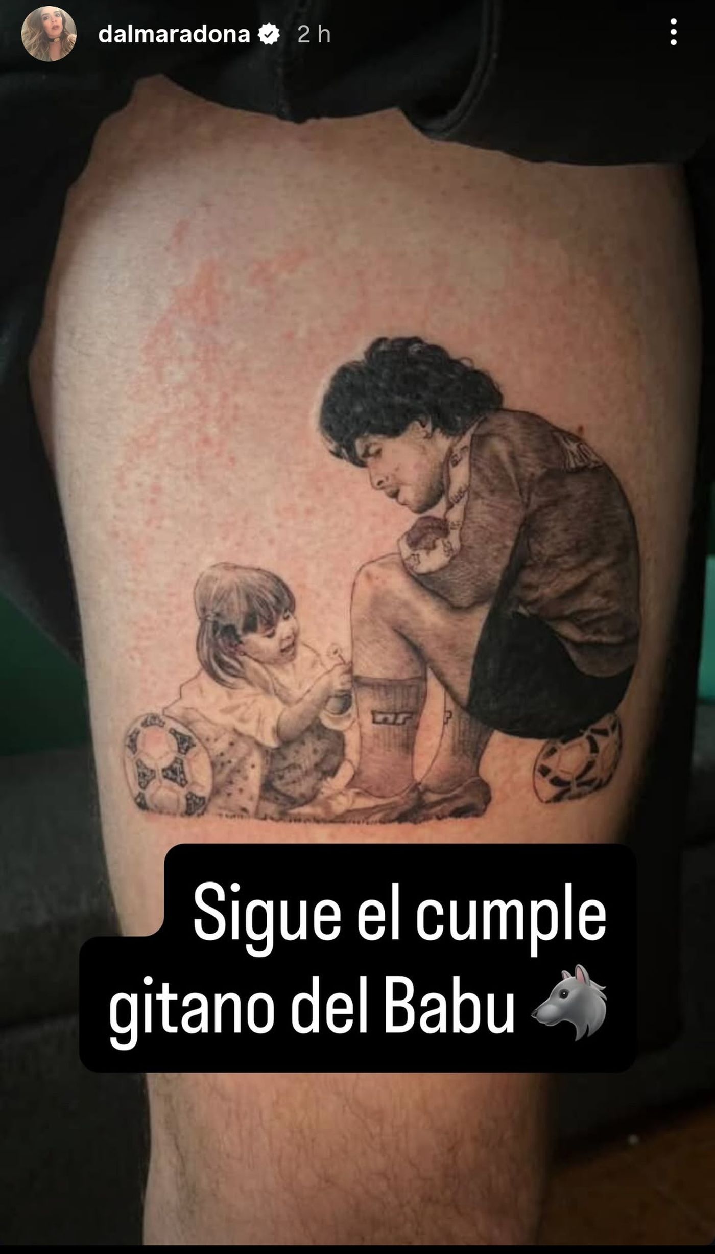 El posteo de Dalma Maradona.