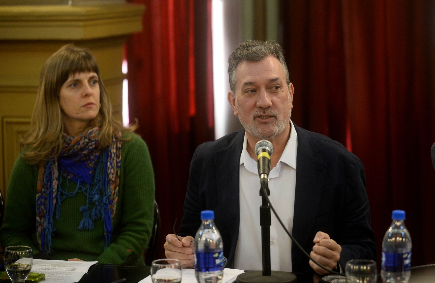 Alejo Garc&iacute;a Pintos, el director, en el lanzamiento de la programaci&oacute;n oficial del Teatro Coliseo Podest&aacute;