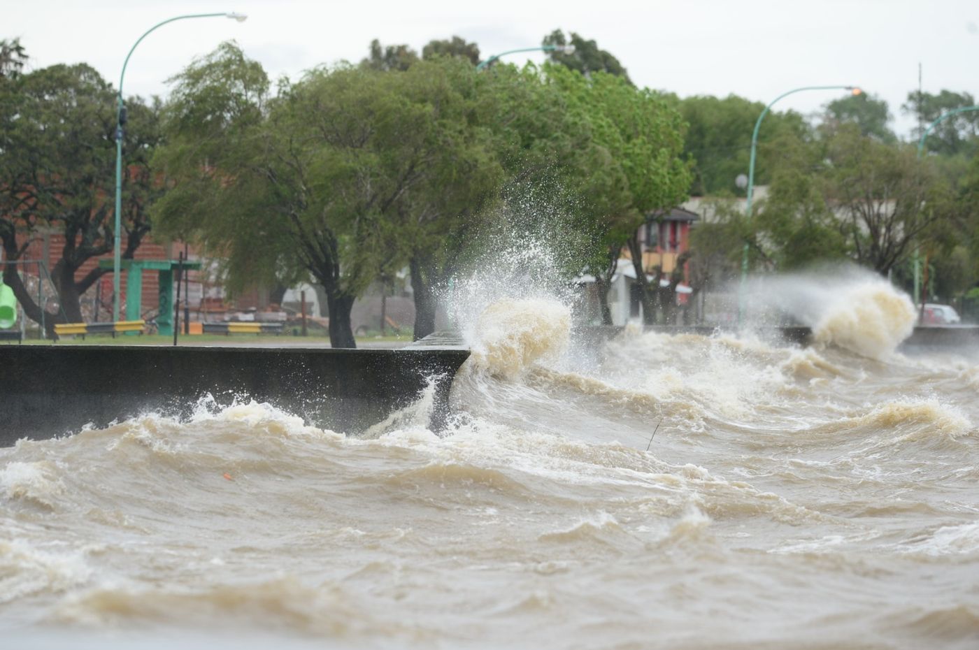 Sudestada lluvia Punta Lara Ensenada Inundacion  Rio de La Plata (1).JPG