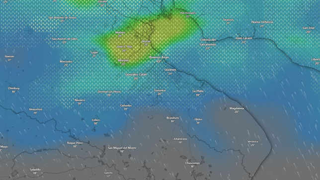 ¿a que hora podria llover en la plata segun el pronostico de los expertos?