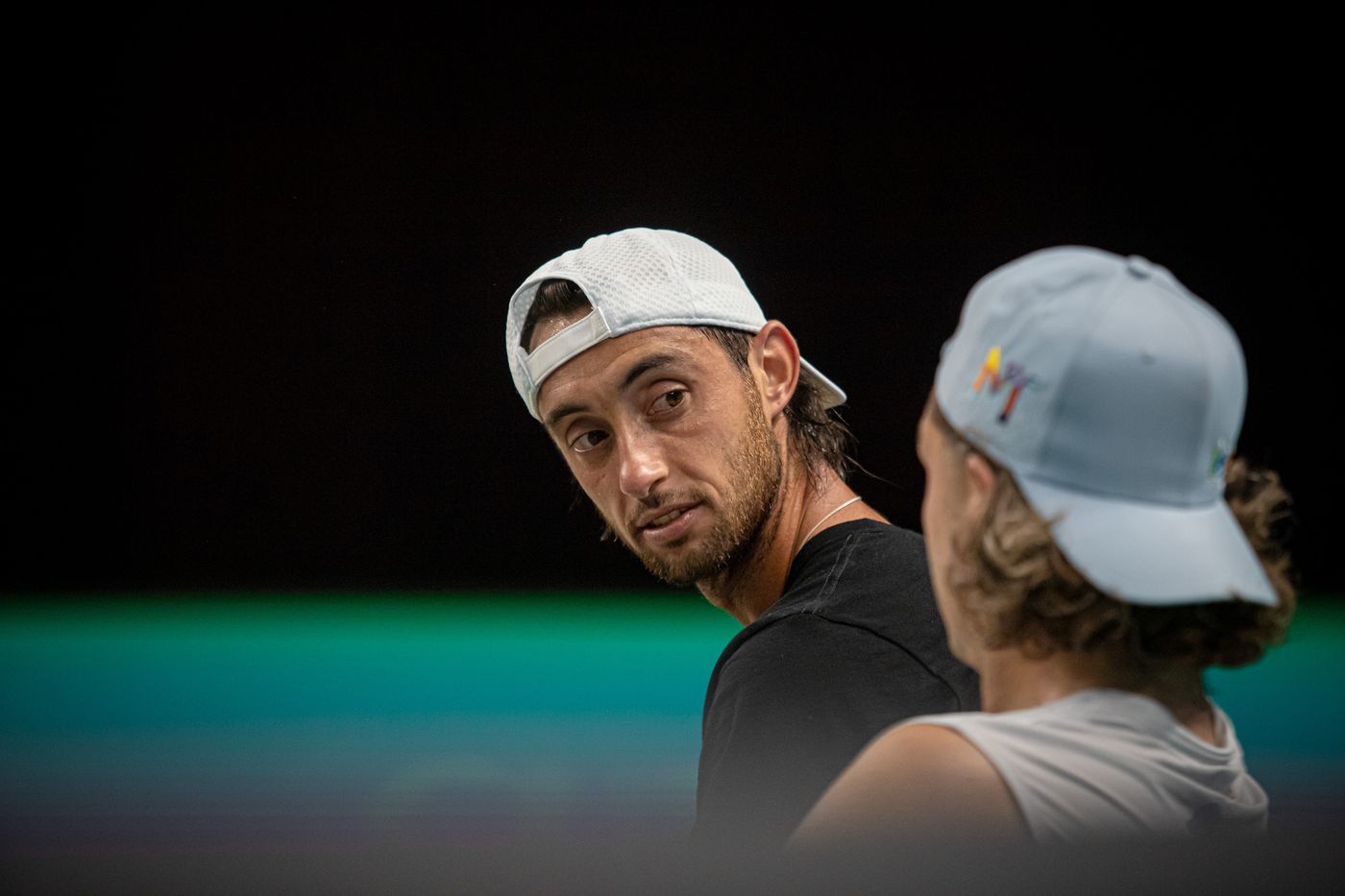 Tirante Copa Davis entrenamiento