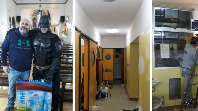 batman batio todos los records y dotara de diez pantallas led una sala del hospital de ninos