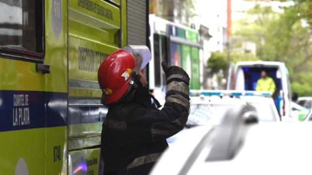 tension en un edificio de la plata por un principio de incendio
