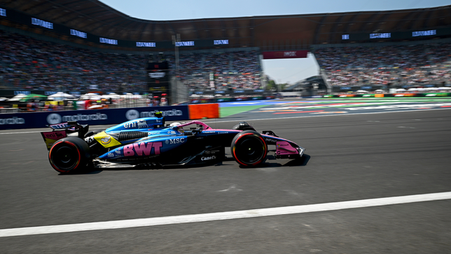 colapinto hizo un trompo en la largada, pero pudo escalar posiciones en el gran premio de mexico