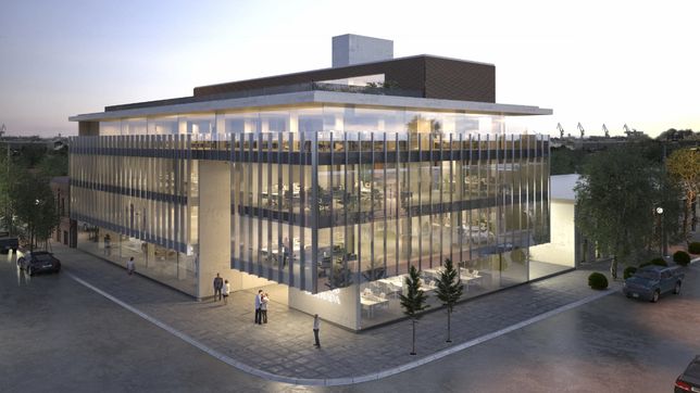 asi es el nuevo edificio de la municipalidad de ensenada que se inaugurara el dia de su aniversario