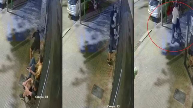 video: entraron a un edificio en pleno centro de la plata y se llevaron una moto