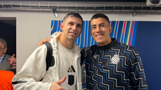 zaid romero conocio al dibu martinez y tuvo un inolvidable momento