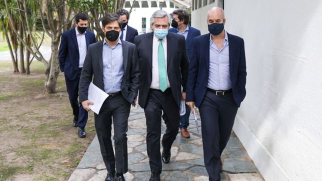 alberto se reunio con kicillof y larreta y este viernes anunciara como sigue la cuarentena