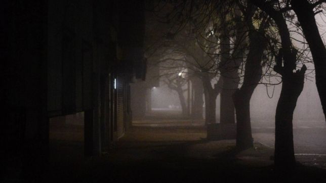 viernes helado en la plata, en la previa de un fin de semana fresco y con sol
