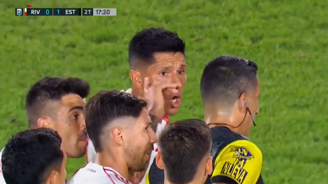 la furia de enzo perez tras la expulsion