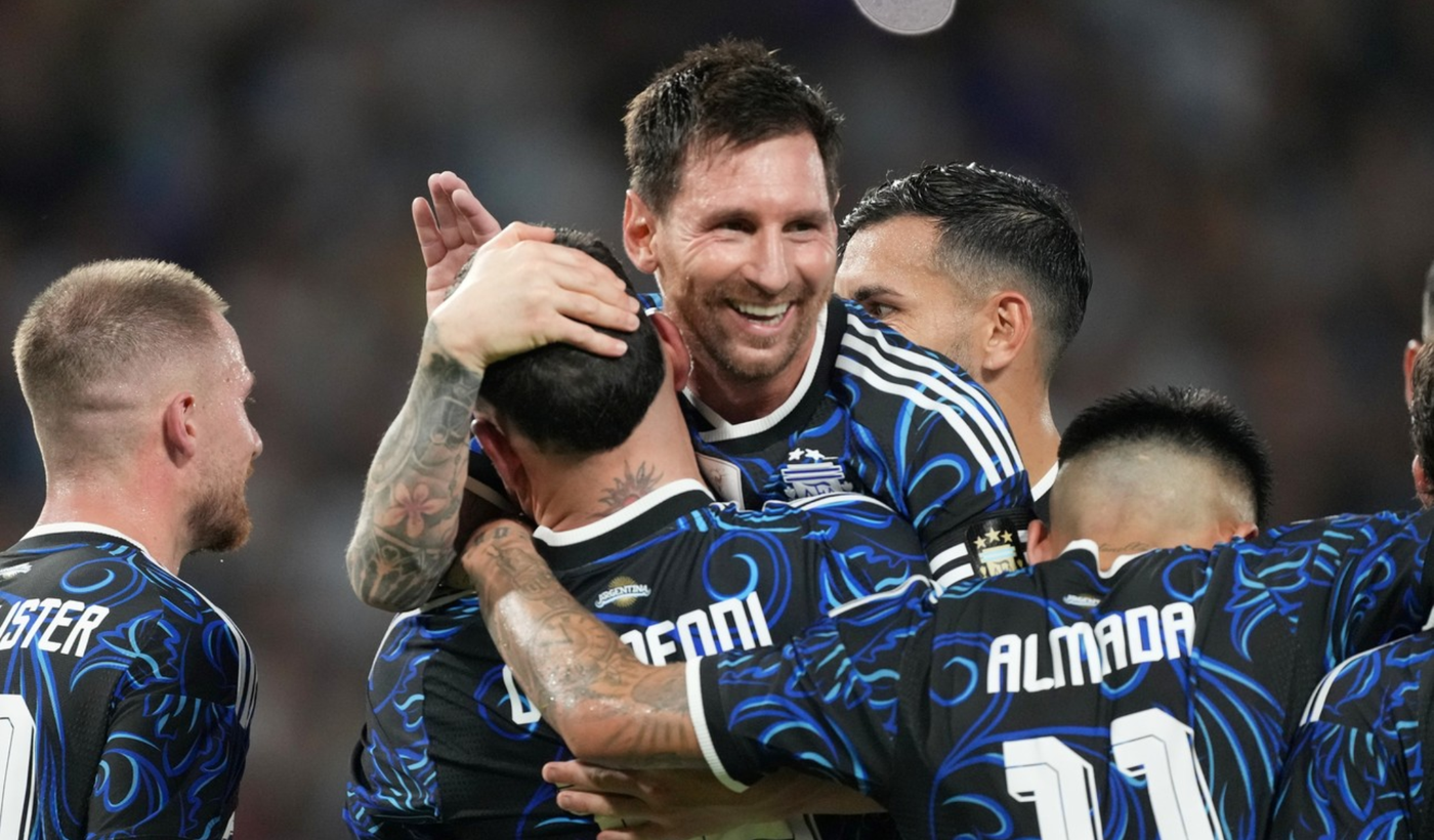 Selección argentina Zambia Mesii gol