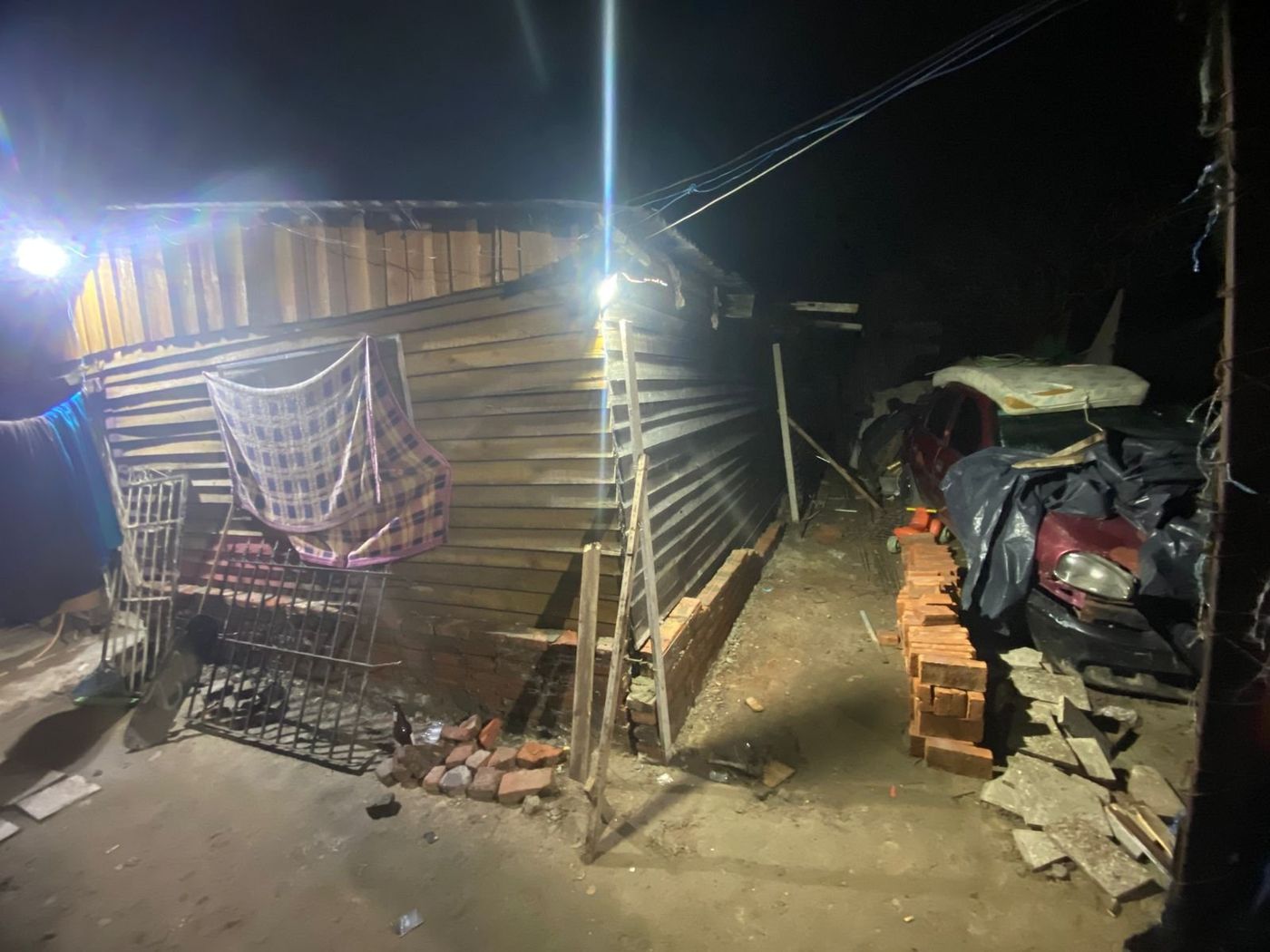 La vivienda de Hernández donde se produjo el episodio