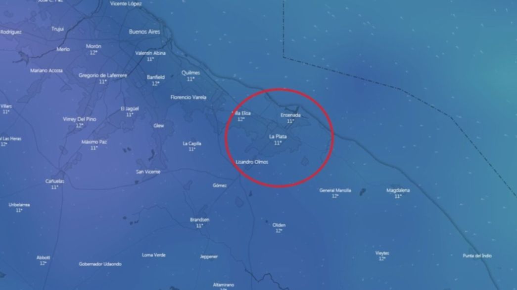 Un reconocido radar del tiempo asegura que La Plata se congelará este sábado