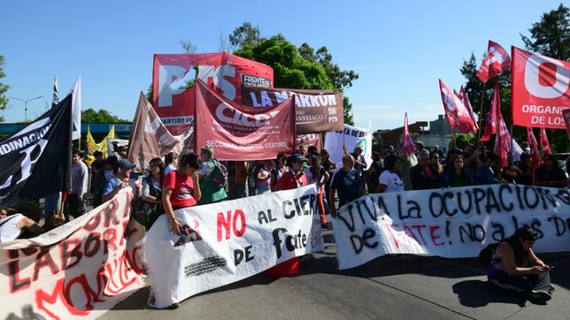 levantaron el corte en la bajada de la autopista la plata-buenos aires y se normaliza el transito