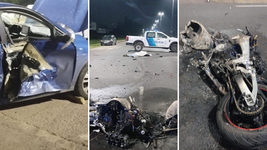 un motociclista murio tras protagonizar un violento choque en camino centenario un motociclista murio tras protagonizar un violento choque en camino centenario