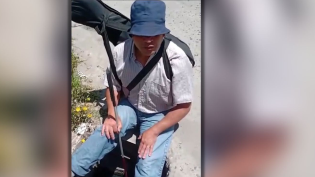 video: robaron la tapa de una boca de tormenta y un vecino no vidente cayo al pozo