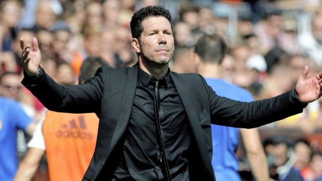puno apretado y grito contenido, el curioso festejo de simeone tras la victoria del atleti