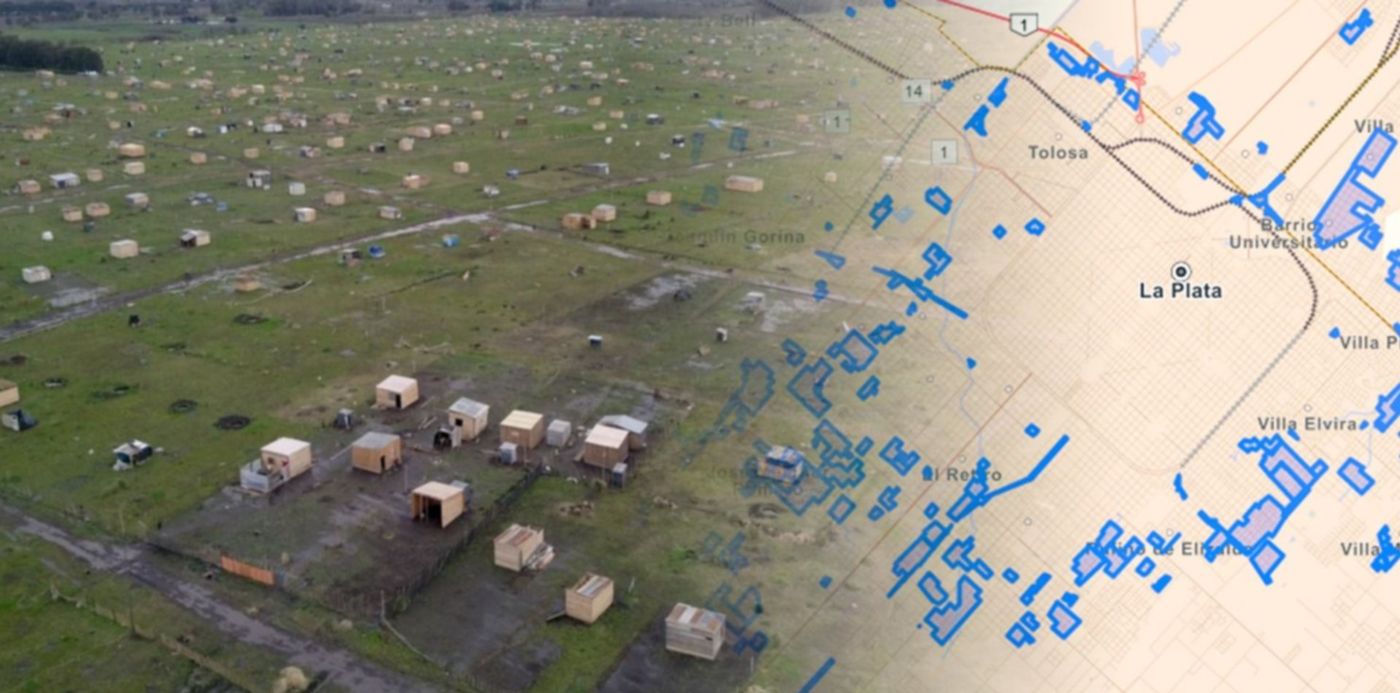 Mapa de villas y asentamientos
