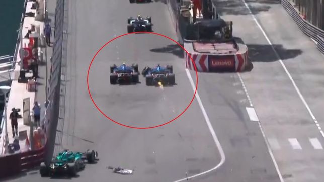 franco colapinto estuvo a centimetros de un choque que pudo dejarlo fuera de carrera en monaco