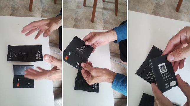 llego a la plata la estafa con una supuesta tarjeta de mercado pago que se usa para robar datos