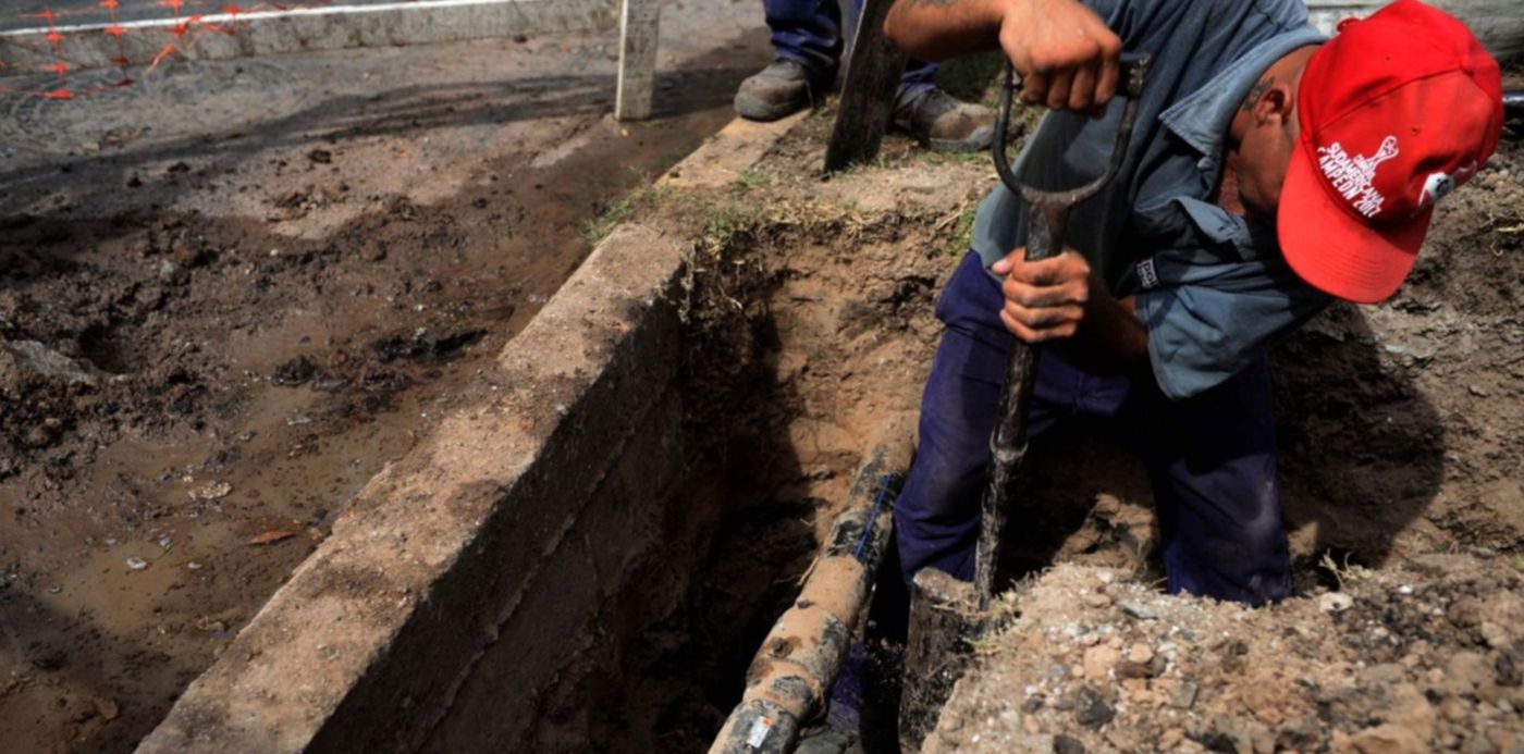 Obras de ABSA trabajos agua