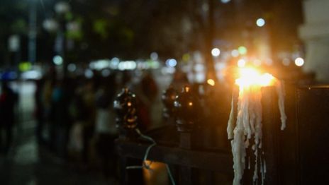 Marcha de antorchas por la Secundaria 11