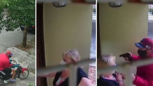 volvia de vacunarse y le apuntaron a la cabeza: el video del dramatico robo en la plata