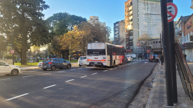 abrieron plaza italia y habilitaron la circulacion del transito tras las obras de asfaltado