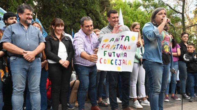 el frente de todos la plata cerro la campana con un acto en el bosque