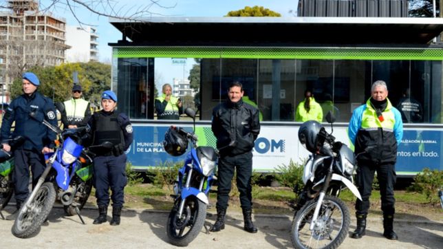 el municipio suma motos para combatir el delito en las diagonales de la plata