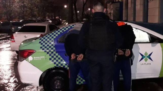 dos menores rompieron una cortina metalica de un local centrico y los detuvieron