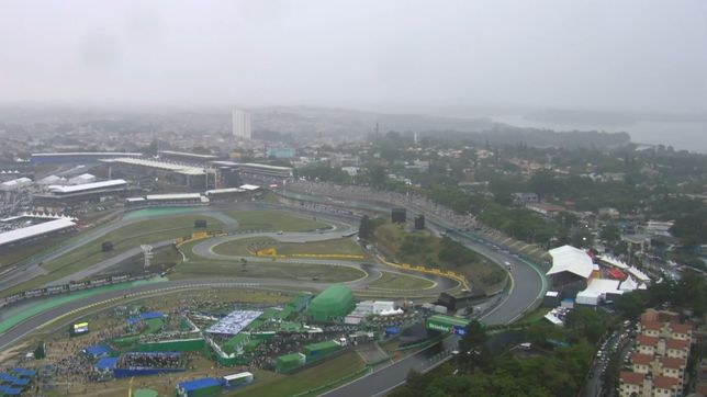 una fuerte tormenta obligo a cancelar la clasificacion del gran premio de brasil