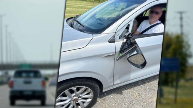 discusion de transito, amenazas y agresion en plena autopista la plata-buenos aires