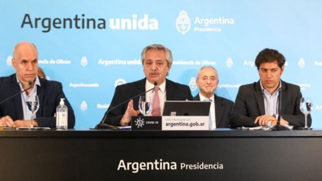 alberto fernandez, kicillof y larreta definen como sigue la cuarentena en el amba