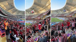 subieron al maximo el volumen del estadio para tapar los insultos de los hinchas de estudiantes a tapia subieron al maximo el volumen del estadio para tapar los insultos de los hinchas de estudiantes a tapia