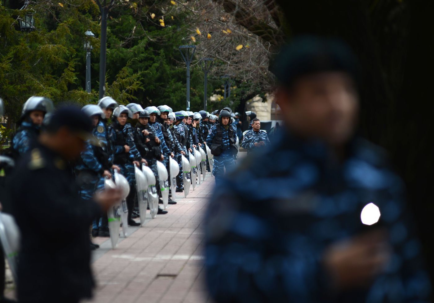 operativo policial Plaza San  Martin3.JPG