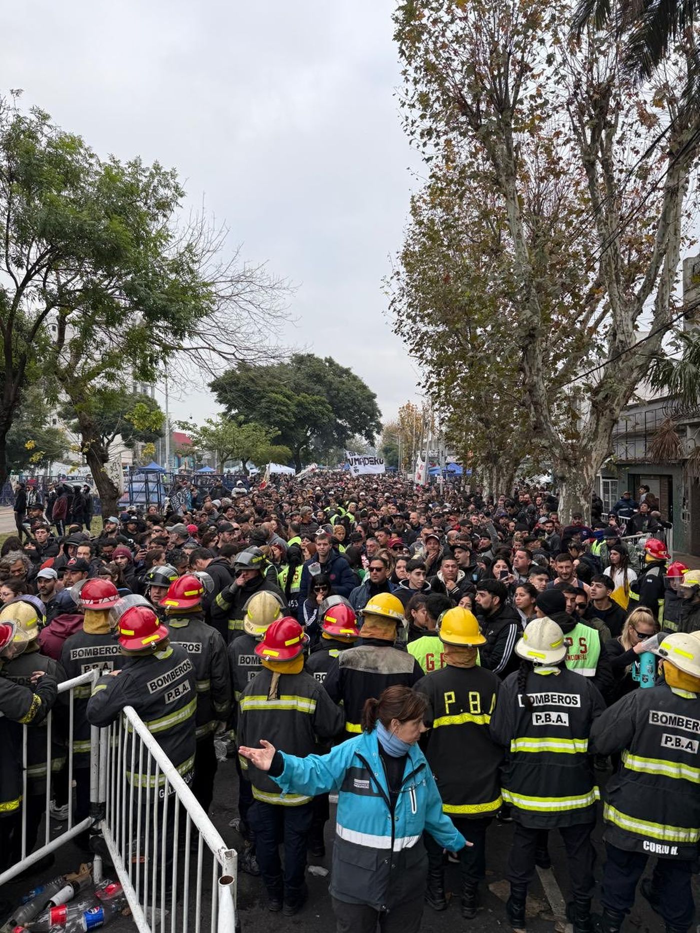 Miles de fanáticos se acercaron al Parque Domínico
