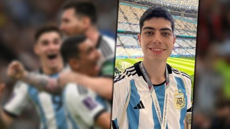 La historia del periodista que cumplió su sueño de cubrir un Mundial y emocionó a todos