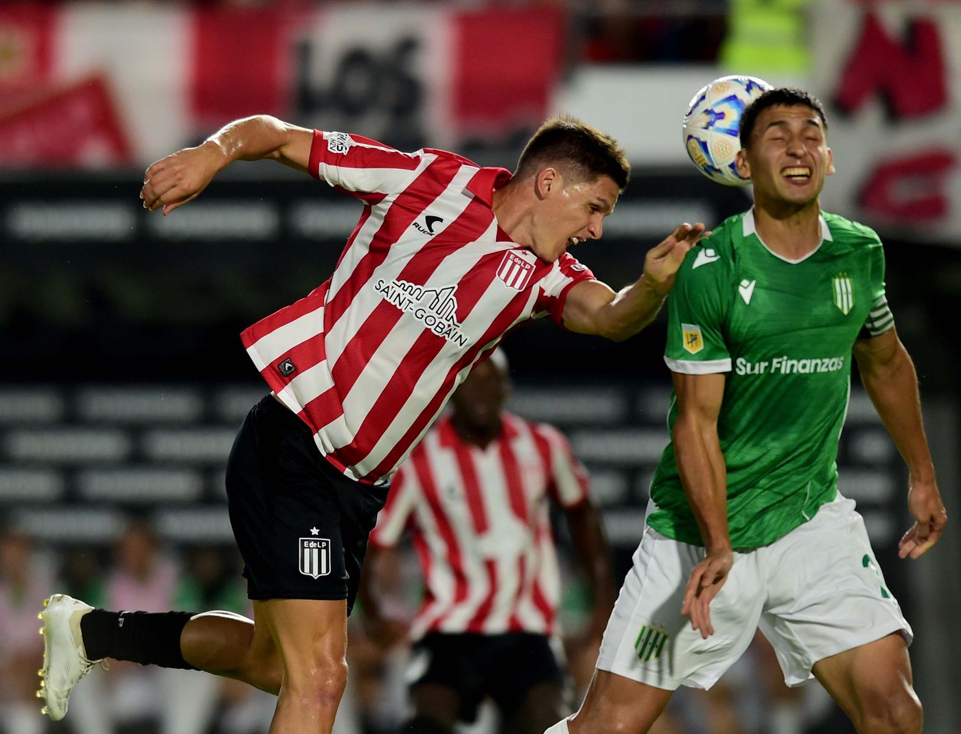 Guido Carrillo en acción durante el último Estudiantes vs. Banfield.