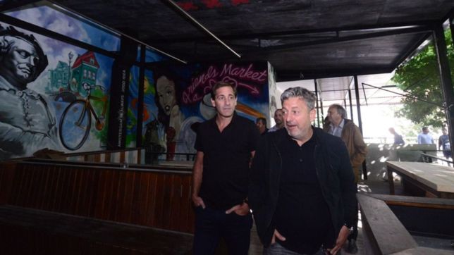 garro recorrio las obras del baxar mercado que abrira en marzo en la peatonal de 51