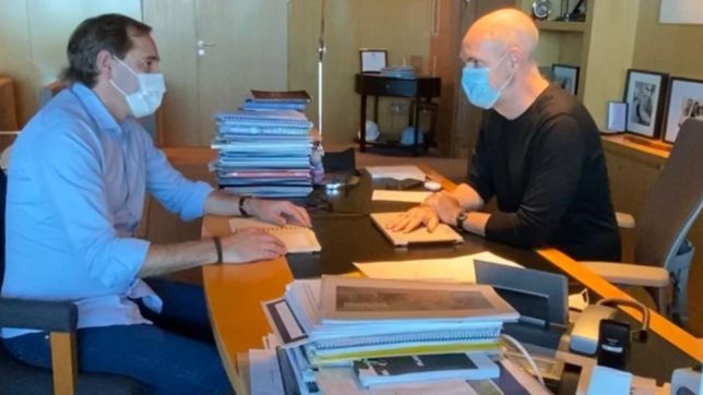 la gestion de la pandemia y la presencialidad: los ejes de una reunion de garro y larreta