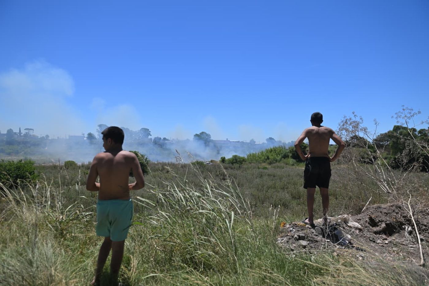 La cantera afectada por el incendio que alteró el ritmo en una zona de Altos de San Lorenzo