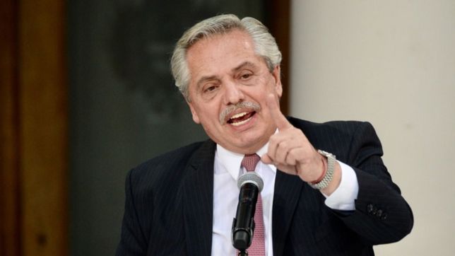 alberto fernandez reclamo apoyo parlamentario para subir retenciones y bajar la inflacion