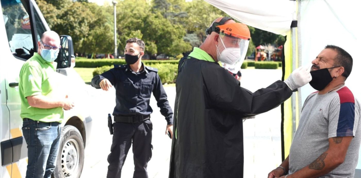 Hisopados en Plaza Moreno