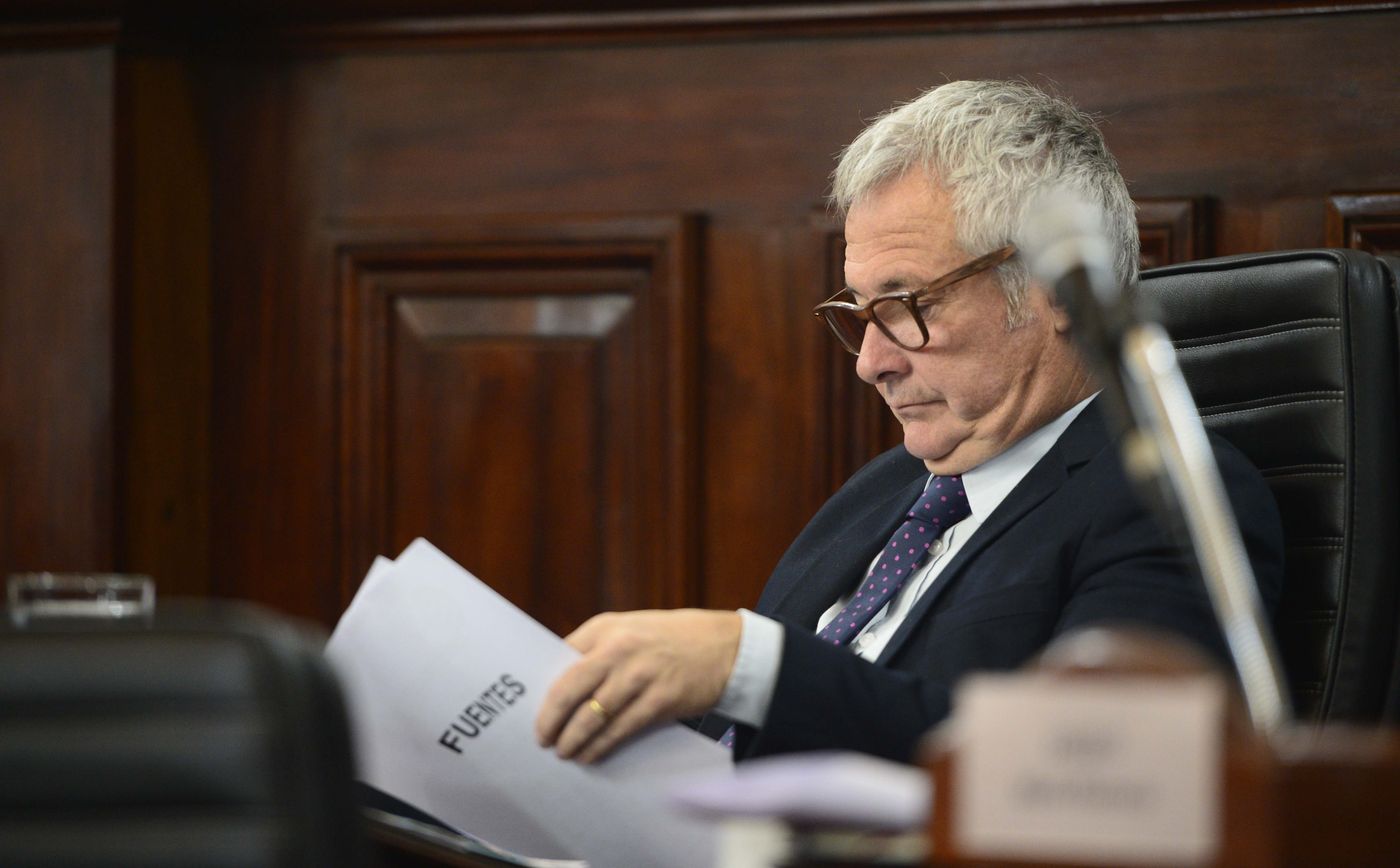 El presidente del bloque de La Libertad Avanza, Guillermo Bardón