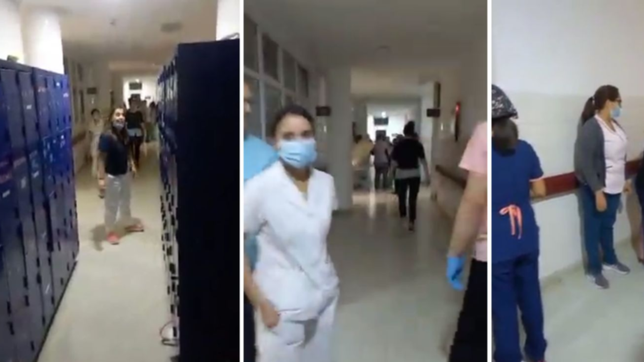 video: la mama de un paciente ataco a golpes a la jefa de guardia del hospital de ninos